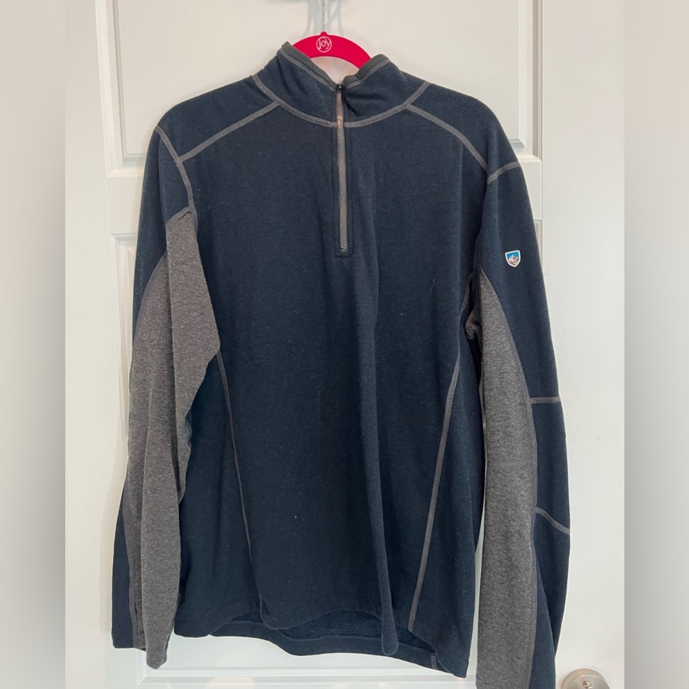 Navy and Grey KÜHL quarterzip
